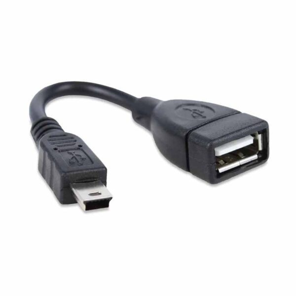 Cabo Otg v3 usb mini para usb femea adaptador