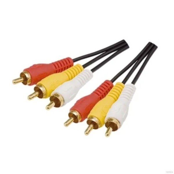 Cabo Av 3 RCA + 3 RCA macho Audio Video Componente 1,80 metros Jack - Image 2